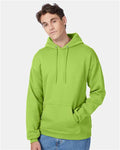 Hanes P170 EcoSmart Hooded Sweatshirt - Lime - model front
