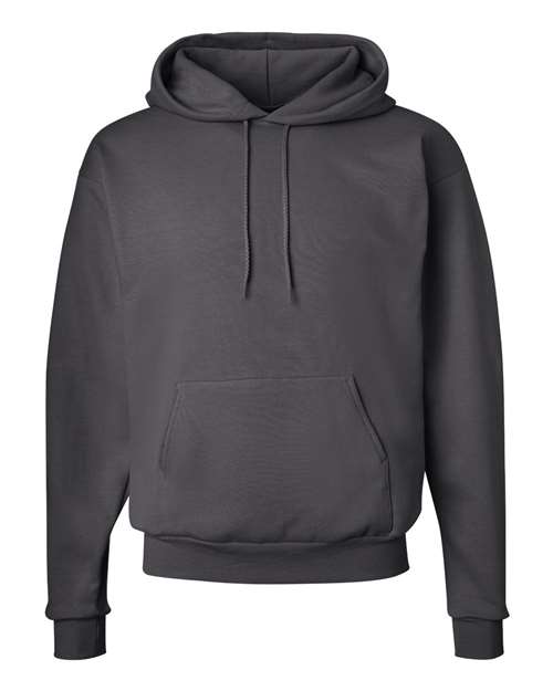 Hanes P170 EcoSmart Hooded Sweatshirt - Smoke Grey - flat front