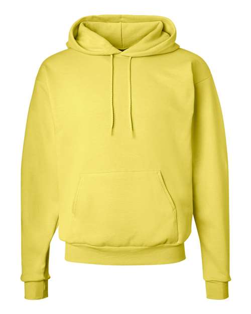Hanes P170 EcoSmart Hooded Sweatshirt - Yellow - flat front