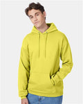 Hanes P170 EcoSmart Hooded Sweatshirt - Yellow - model front