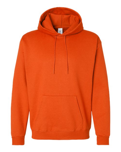 Hanes P170 EcoSmart Hooded Sweatshirt - Orange - flat front
