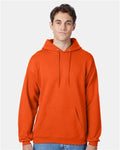 Hanes P170 EcoSmart Hooded Sweatshirt - Orange - model front