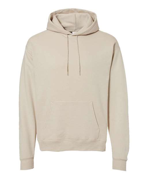 Hanes P170 EcoSmart Hooded Sweatshirt - Sand - flat front