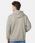 Hanes P170 EcoSmart Hooded Sweatshirt - Sand - model back