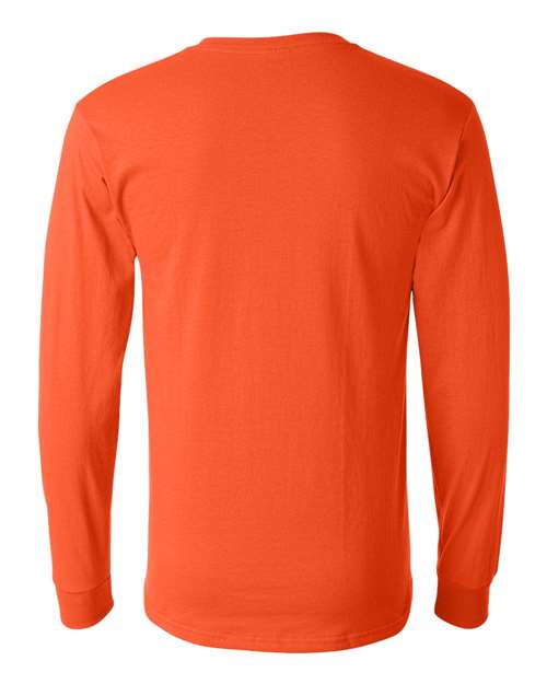 Jerzees 29LSR Unisex Dri-Power Long Sleeve 50/50 T-Shirt - Burnt Orange - back