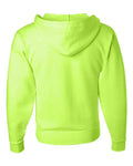 Jerzees 993MR Unisex NuBlend Full-Zip Hooded Sweatshirt - Safety Green - back