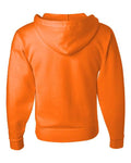 Jerzees 993MR Unisex NuBlend Full-Zip Hooded Sweatshirt - Safety Orange - back