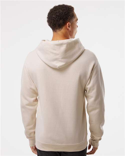 Jerzees 996MR Unisex NuBlend Hooded Sweatshirt - Sandstone - model back