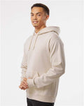 Jerzees 996MR Unisex NuBlend Hooded Sweatshirt - Sandstone - model side