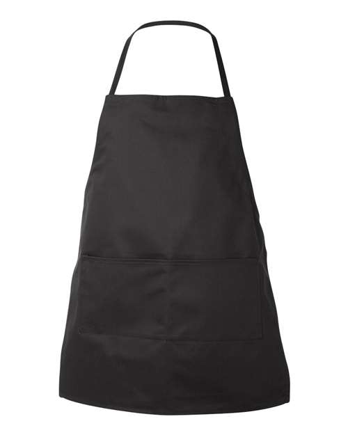 Liberty Bags 5502 Two-Pocket Butcher Apron - Black - front