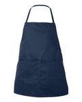 Liberty Bags 5502 Two-Pocket Butcher Apron - Navy - front