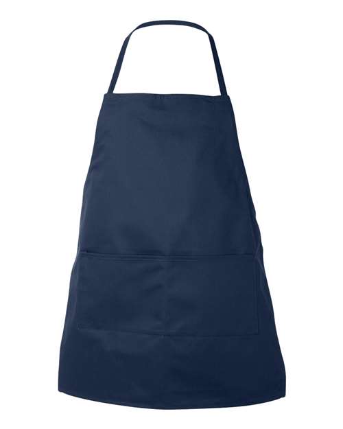 Liberty Bags 5502 Two-Pocket Butcher Apron - Navy - front