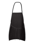 Liberty Bags 5505 Long Butcher Block Apron - Black - back