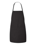 Liberty Bags 5505 Long Butcher Block Apron - Black - front
