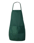 Liberty Bags 5505 Long Butcher Block Apron - Forest - front