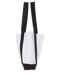 Liberty Bags 7002 P&O Cruiser Tote - White/ Black - side