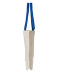 Liberty Bags 8868 Natural Tote with Contrast-Color Handles - Natural/ Royal - side