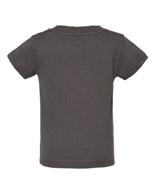 Rabbit Skins 3401 Infant Cotton Jersey Tee - Charcoal - back