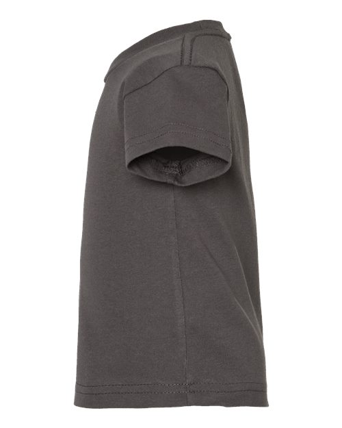 Rabbit Skins 3401 Infant Cotton Jersey Tee - Charcoal - side