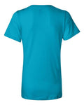 BELLA + CANVAS 6405 Women’s Relaxed Jersey V-Neck Tee - Turquoise - back