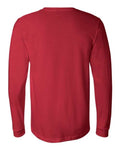 Bella+Canvas 3501 Unisex Jersey Long Sleeve Tee - Red - back