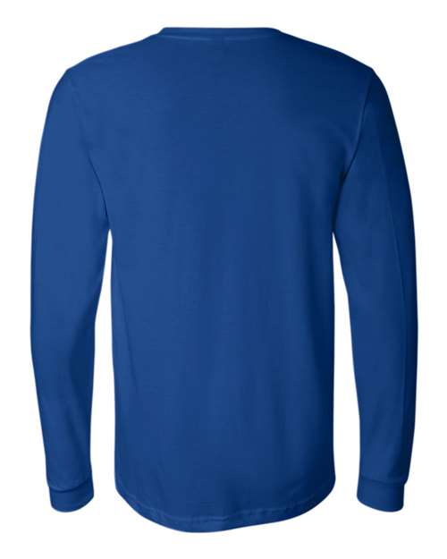 Bella+Canvas 3501 Unisex Jersey Long Sleeve Tee - True Royal - back