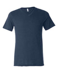Bella + Canvas 3415 Triblend V-Neck Tee - Navy Triblend - front