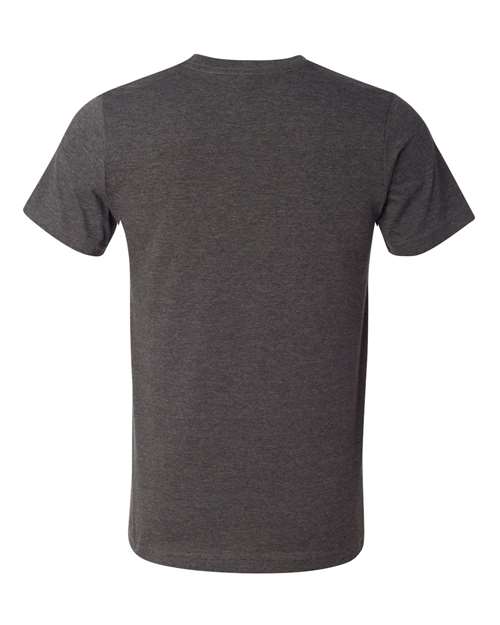 BELLA + CANVAS 3001U Unisex USA-Made Jersey Tee - Dark Grey Heather - back