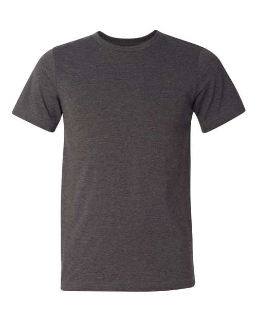 BELLA + CANVAS 3001U Unisex USA-Made Jersey Tee - Dark Grey Heather - front