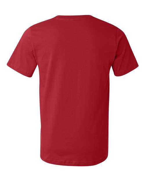BELLA + CANVAS 3001U Unisex USA-Made Jersey Tee - Red - back