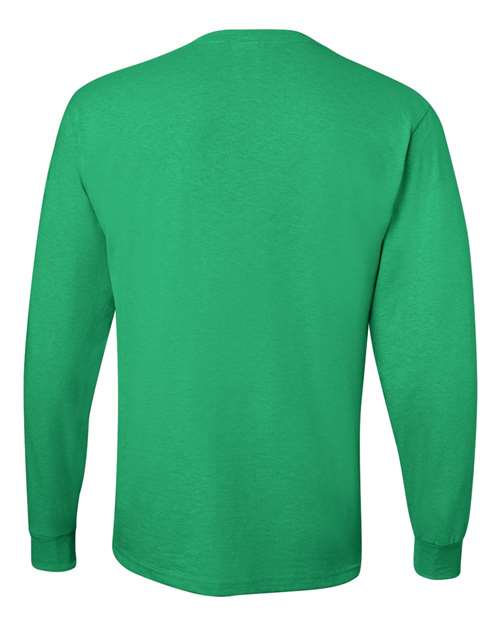 Jerzees 29LSR Unisex Dri-Power Long Sleeve 50/50 T-Shirt - Kelly - back