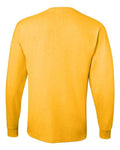 Jerzees 29LSR Unisex Dri-Power Long Sleeve 50/50 T-Shirt - Island Yellow - back