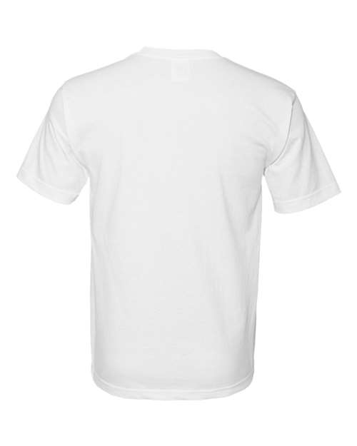 Bayside 5040 Unisex USA-Made Midweight T-Shirt - White - back
