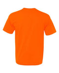 Bayside 5040 Unisex USA-Made Midweight T-Shirt - Bright Orange - back