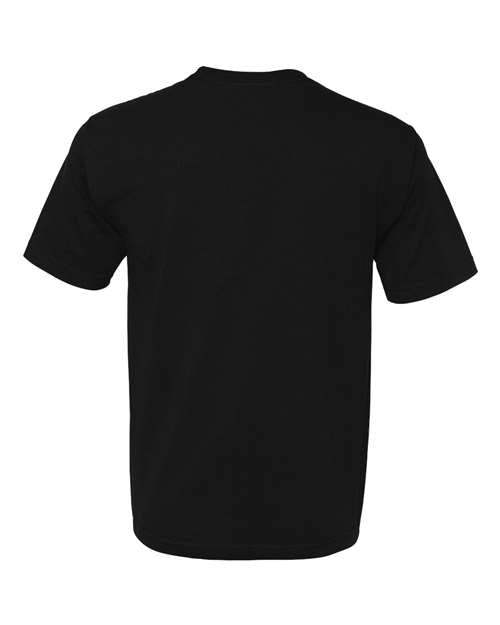 Bayside 5040 Unisex USA-Made Midweight T-Shirt - Black - back