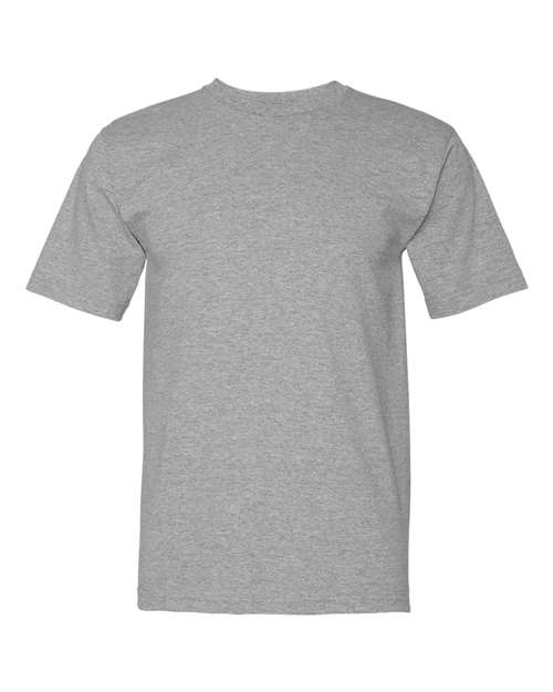 Bayside 5040 Unisex USA-Made Midweight T-Shirt - Dark Ash - front