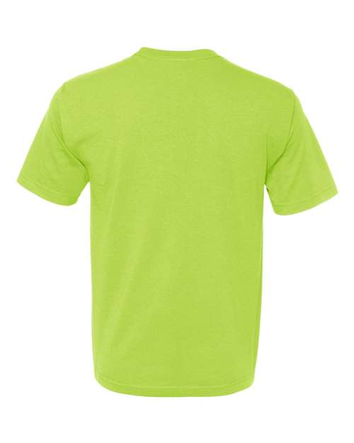 Bayside 5040 Unisex USA-Made Midweight T-Shirt - Lime Green - back