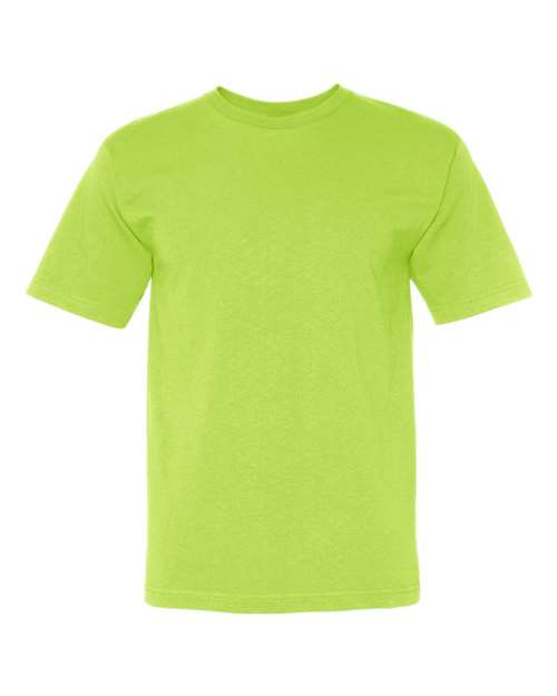 Bayside 5040 Unisex USA-Made Midweight T-Shirt - Lime Green - front