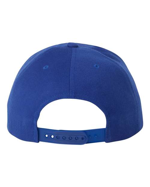 Yupoong 6089M Premium Flat Bill Snapback Cap - Royal Blue - back