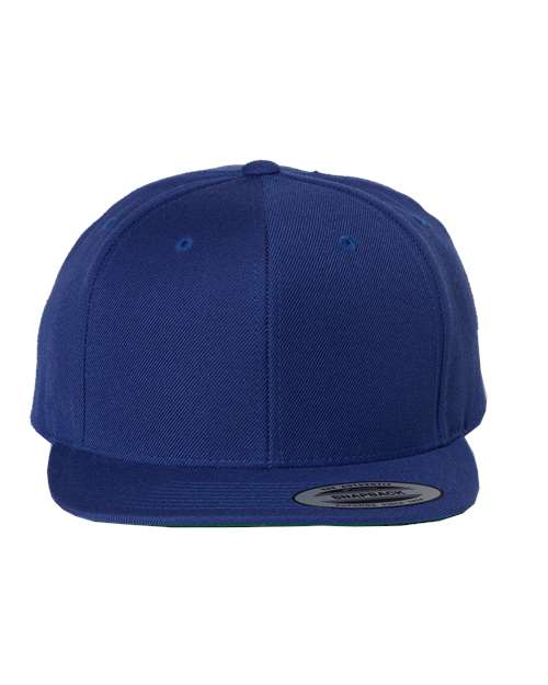 Yupoong 6089M Premium Flat Bill Snapback Cap - Royal Blue - front