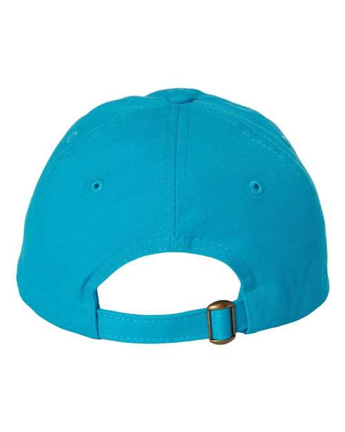 Valucap VC300A Bio-Washed Classic Dad Hat - Neon Blue - back