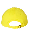 Valucap VC300A Bio-Washed Classic Dad Hat - Neon Yellow - back