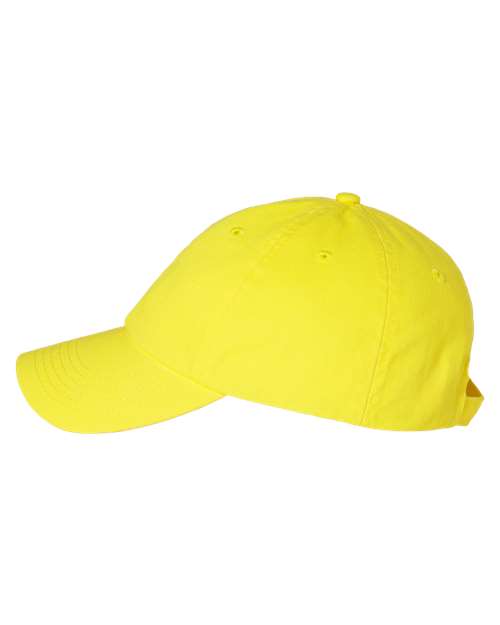Valucap VC300A Bio-Washed Classic Dad Hat - Neon Yellow - side