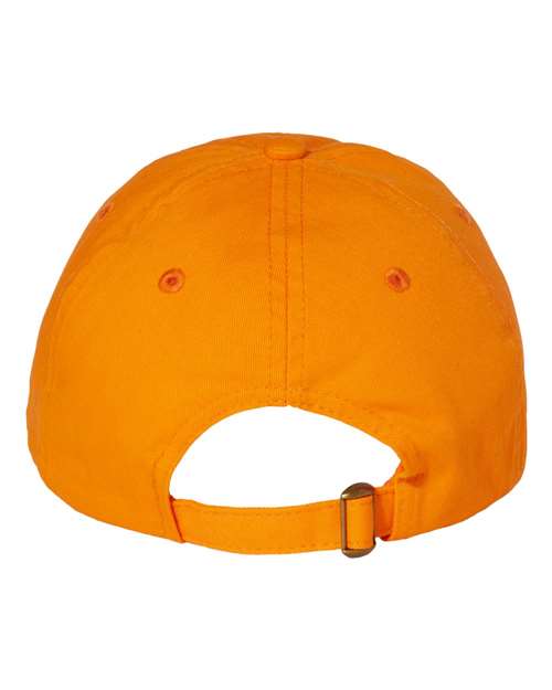 Valucap VC300A Bio-Washed Classic Dad Hat - Neon Orange - back