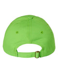 Valucap VC300A Bio-Washed Classic Dad Hat - Neon Green - back