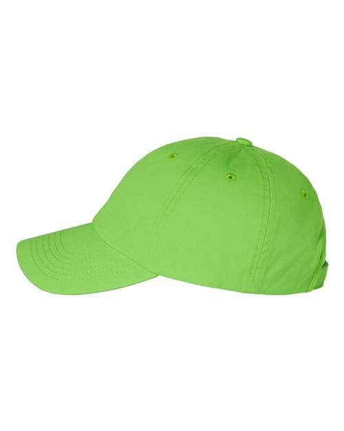 Valucap VC300A Bio-Washed Classic Dad Hat - Neon Green - side