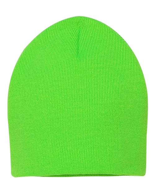 Sportsman SP08 8" Beanie - Neon Green - back