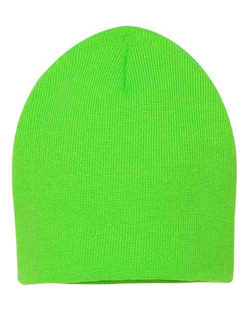 Sportsman SP08 8" Beanie - Neon Green - front