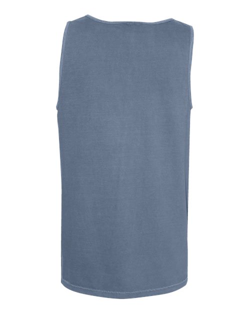 Comfort Colors 9360 Unisex Garment-Dyed Heavyweight Tank Top - Blue Jean - back