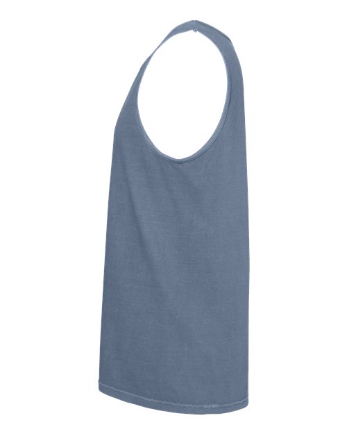 Comfort Colors 9360 Unisex Garment-Dyed Heavyweight Tank Top - Blue Jean - side